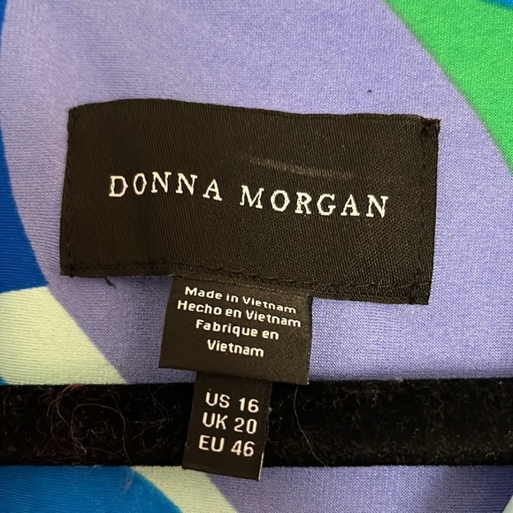 NWT Donna Morgan Wrap Collared Dress Size 16 - Picture 5 of 8